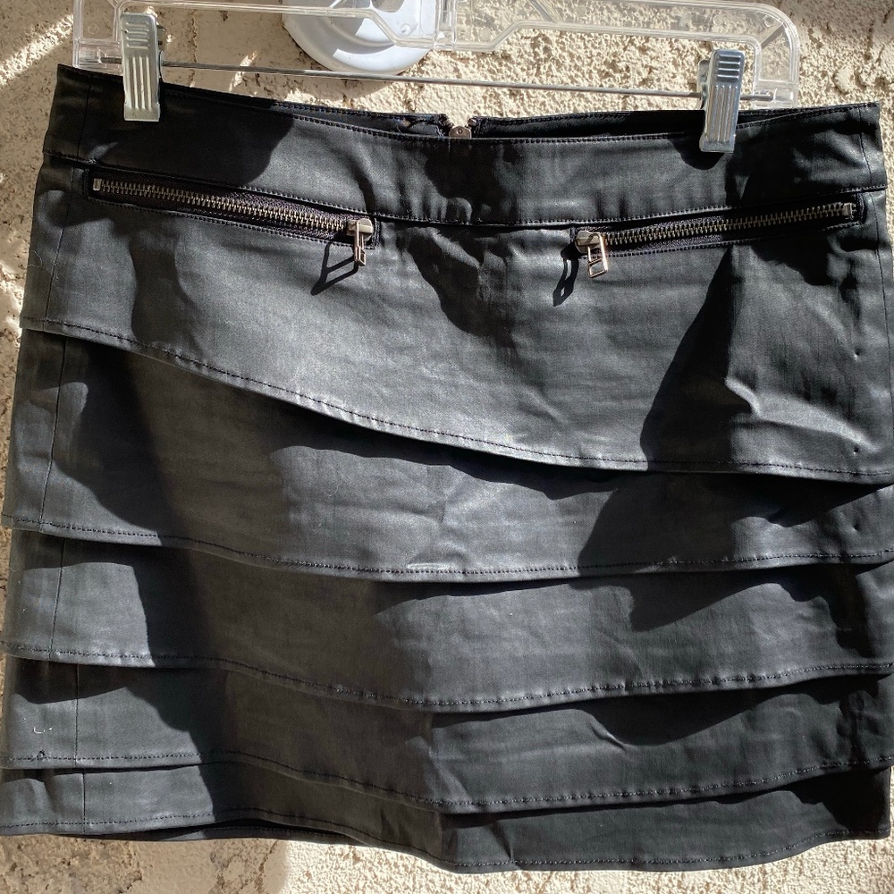 Cute Afflication Black Premium Label layered mini skirt. size 6.